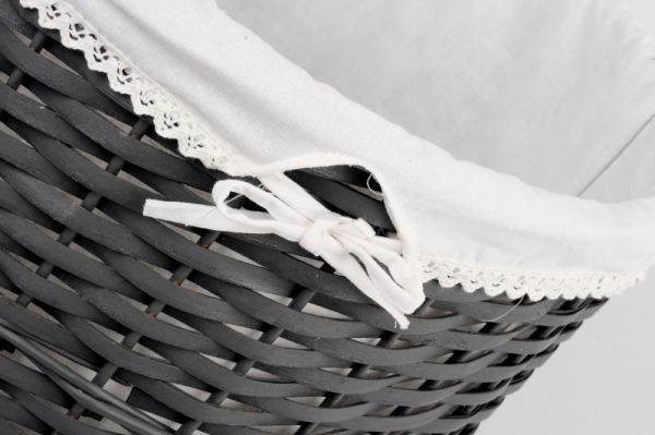 Proutěný koš na prádlo tmavý HOME 58cm