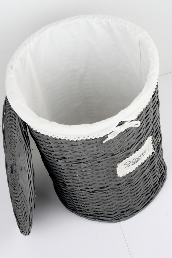 Proutěný koš na prádlo tmavý HOME 58cm