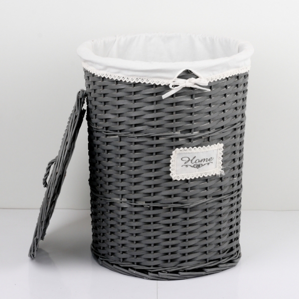 Proutěný koš na prádlo tmavý HOME 58cm