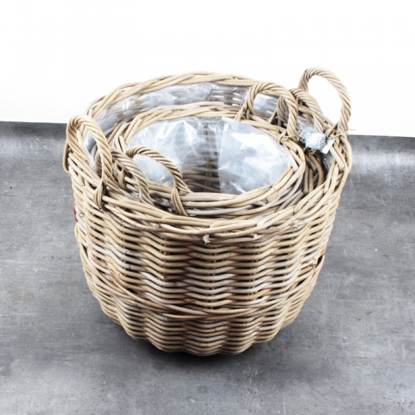 Proutěný koš na rostliny 34cm