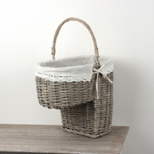 Proutěný koš na schodiště 40cm