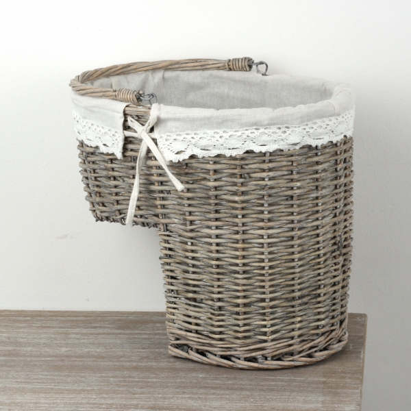 Proutěný koš na schodiště 40cm