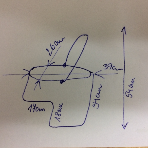 Proutěný koš na schodiště 40cm