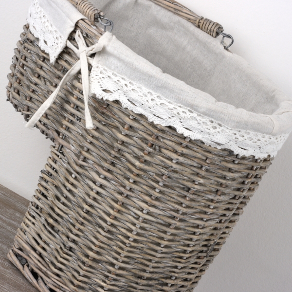 Proutěný koš na schodiště 40cm