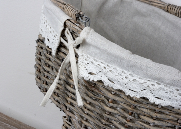 Proutěný koš na schodiště 40cm