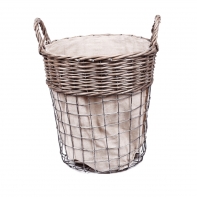 Proutěný koš na vánoční stromek s číslem vysoký malý 30x31cm