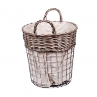 Proutěný koš na vánoční stromek s číslem vysoký malý 30x31cm