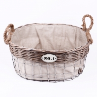 Proutěný koš NO.1 ovál velký 42cm