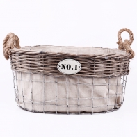 Proutěný koš NO.1 ovál velký 42cm