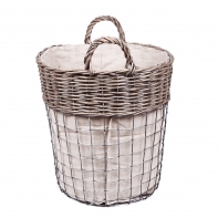 Proutěný koš s číslem vysoký střední 34x36cm