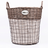 Proutěný koš s číslem vysoký velký 38x40cm