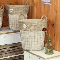 Proutěný koš s číslem vysoký velký 38x40cm