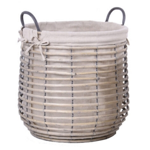Proutěný koš s látkou 37x40cm