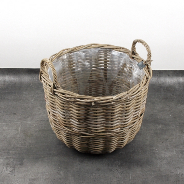 Proutěný koš s uchy na vánoční stromeček 40cm