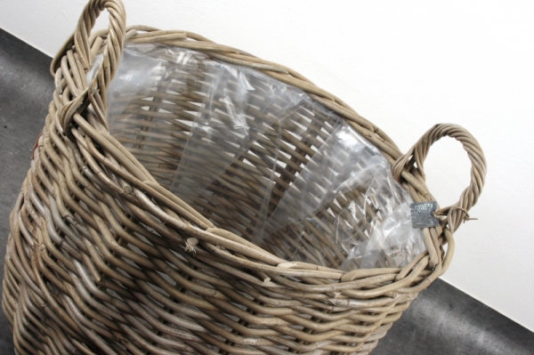 Proutěný koš s uchy na vánoční stromeček 40cm