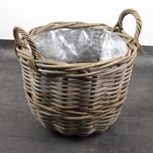 Proutěný koš s uchy na vánoční stromeček 46cm