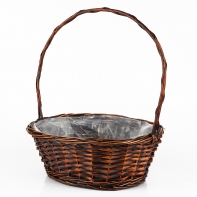 Proutěný koš střední