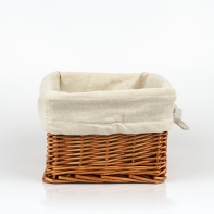 Proutěný košík látka 23x13x19cm