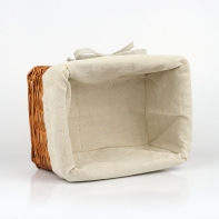 Proutěný košík látka 23x13x19cm