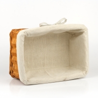 Proutěný košík látka 29x14x23cm