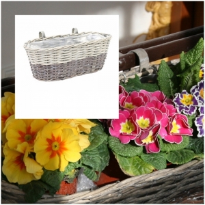 Proutěný květináč na balkón 44cm