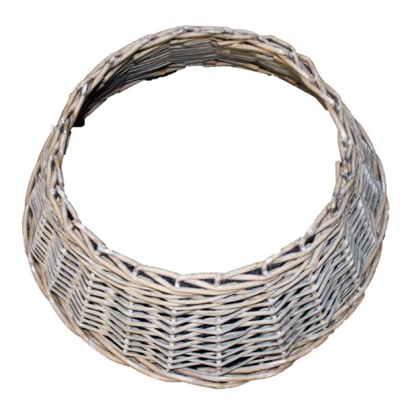 Proutěný obal na vánoční stromek šedý 60 × 26 × 42 cm