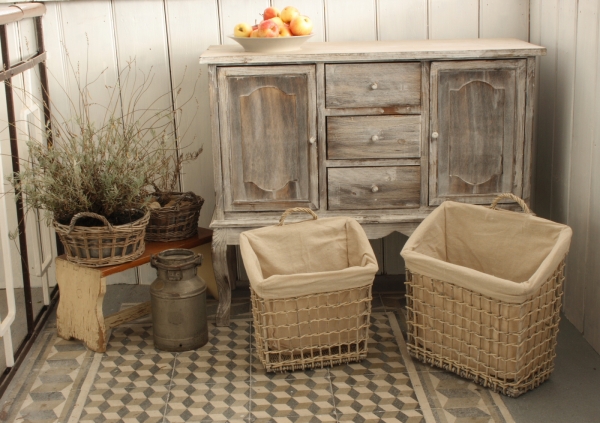 Proutěný stojan na časopisy 44x35x17cm