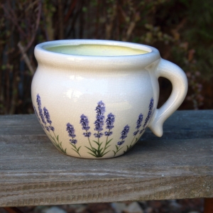 Provence dekorace květináč s levandulí 