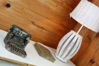 Psací stroj retro - kasička 16x17 cm