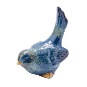 Ptáček zobající modrý 19,5 x 10,2 x 13,3 cm keramika
