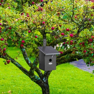 Ptačí budka 17,4x21,3x33cm tmavá