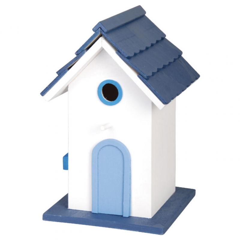 Ptačí budka domeček bílý 17,9x17,4x27,8cm