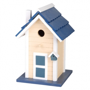 Ptačí budka domeček krémový 18,2x17,5x27,8cm