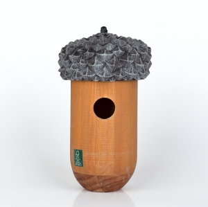 Ptačí budka dřevěný žalud 13,9x25,3cm