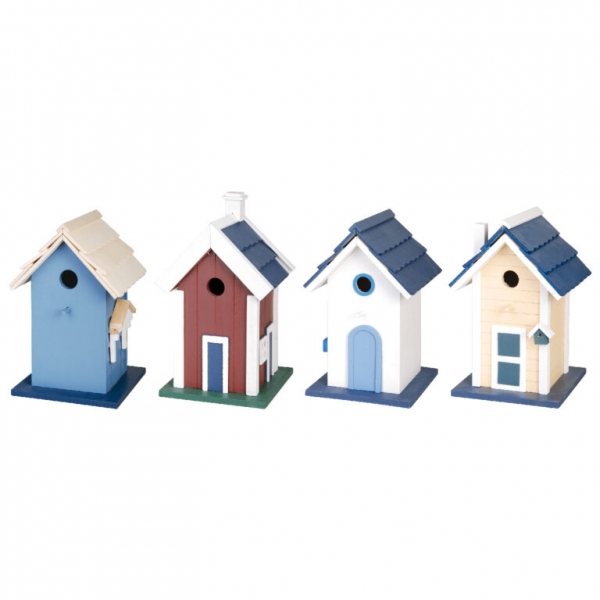 Ptačí budka modrý domeček 17,5x17,2x27,1cm