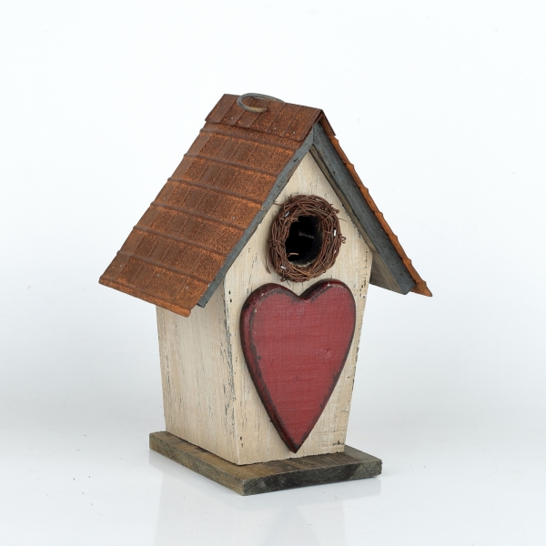 Ptačí budka se srdcem 