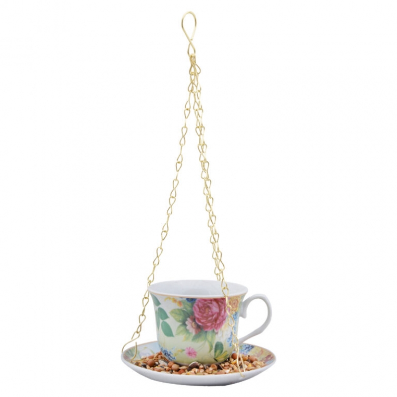 Ptačí krmítko do zahrady hrnek zelený