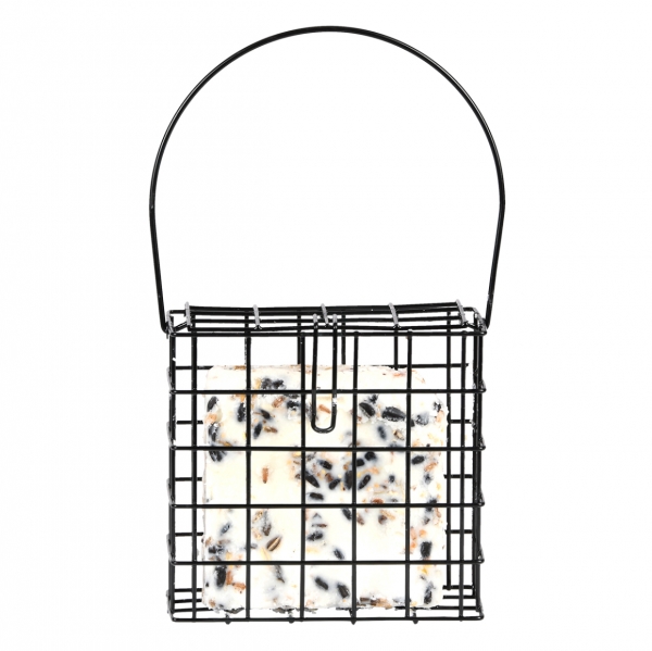 Ptačí krmítko pro venkovní ptactvo na lůj černé 