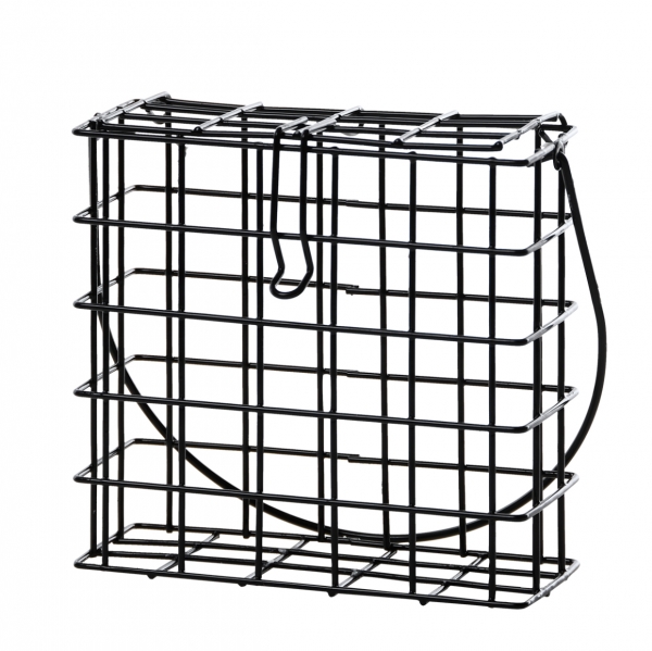 Ptačí krmítko pro venkovní ptactvo na lůj černé 