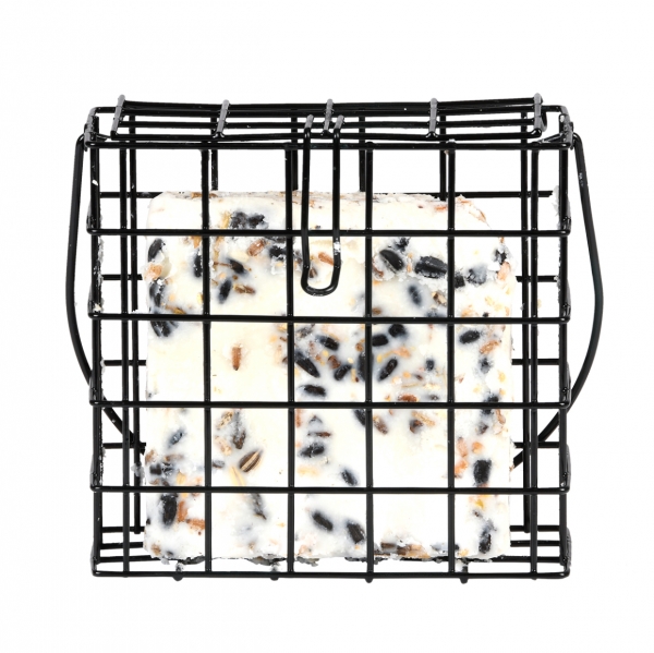 Ptačí krmítko pro venkovní ptactvo na lůj černé 