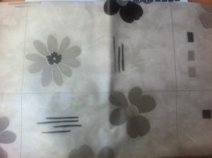 PVC ubrus šedý 140x110cm