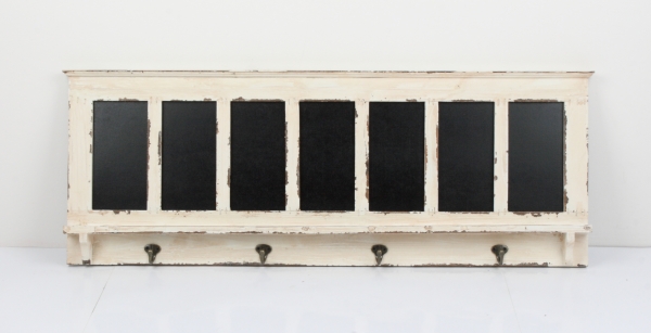 Rám s tabulkami na psaní a háčky 94,5x35,5cm