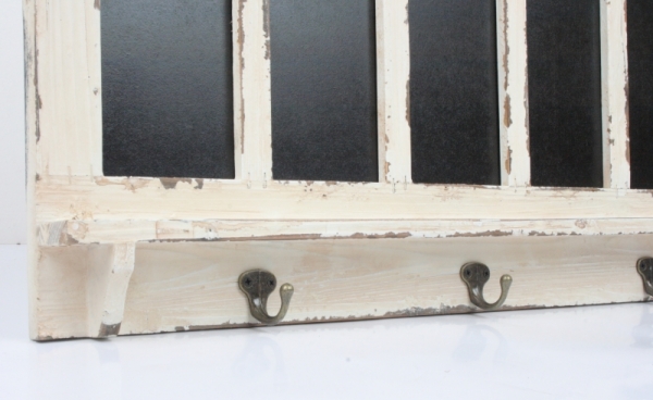 Rám s tabulkami na psaní a háčky 94,5x35,5cm