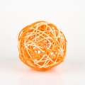Ratanová koule 10cm oranžová