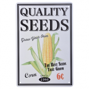 Reklamní cedule semínka kukuřice 20,2 x 0,1 x 30,1 cm 