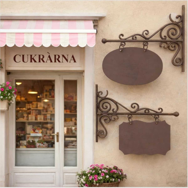 Reklamní poutač ovál 47x32cm