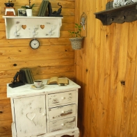 Retro budík kovový 17cm