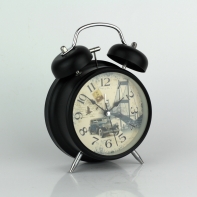 Retro budík s autem 17cm