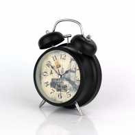 Retro budík s autem 17cm