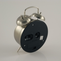 Retro budík silver 16cm - pouze jako dekorace dek4485